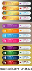 colorful modern text box template for website computer graphic and internet, numbers. Set of color frames for text or quotes. brochure. many, various