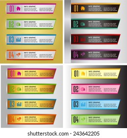 colorful modern text box template for website computer graphic and internet, numbers. Set of color frames for text or quotes. brochure. many, various
