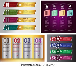 colorful modern text box template for website computer graphic and internet, numbers. Set of color frames for text or quotes. brochure. many, various
