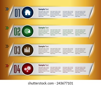 colorful modern text box template for website computer graphic technology and internet, numbers. silver