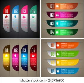 colorful modern text box template for website computer graphic and internet, numbers. Set of color frames for text or quotes. brochure. many, various