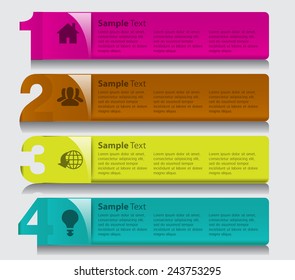 colorful modern text box template for website computer graphic and internet, numbers. Set of color frames for text or quotes. brochure. many, various