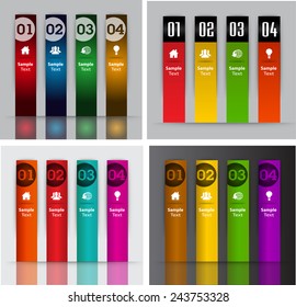 colorful modern text box template for website computer graphic and internet, numbers. Set of color frames for text or quotes. brochure. many, various