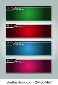 colorful modern text box template for website computer graphic technology and internet, numbers.