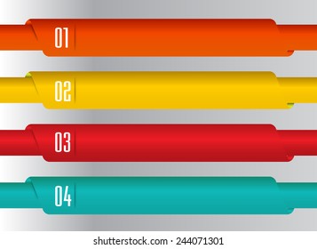 colorful modern text box template for website computer graphic technology and internet, numbers.