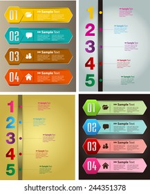 colorful modern text box template for website computer graphic and internet, numbers. Set of color frames for text or quotes. brochure. many. various.