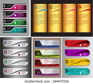 colorful modern text box template for website computer graphic and internet, numbers. Set of color frames for text or quotes. brochure. many. various.