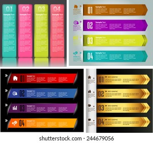 colorful modern text box template for website computer graphic technology and internet, numbers. Set of color frames for text or quotes. brochure. many, various