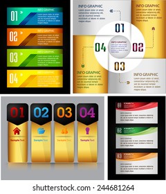 colorful modern text box template for website computer graphic technology and internet, numbers. Set of color frames for text or quotes. brochure. many, various