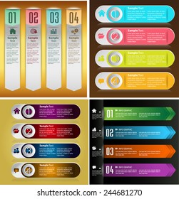 colorful modern text box template for website computer graphic technology and internet, numbers. Set of color frames for text or quotes. brochure. many, various
