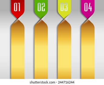 colorful modern text box template for website computer graphic technology and internet, numbers.