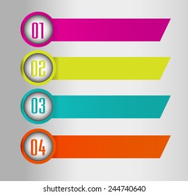 colorful modern text box template for website computer graphic and internet, numbers.