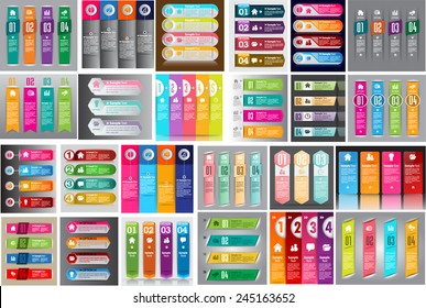 colorful modern text box template for website computer graphic technology and internet, numbers. Set of color frames for text or quotes. brochure. many, various