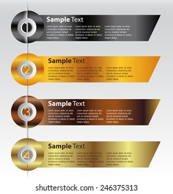 colorful modern text box template for website computer graphic technology and internet, numbers.