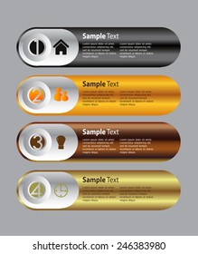 colorful modern text box template for website computer graphic technology and internet, numbers.