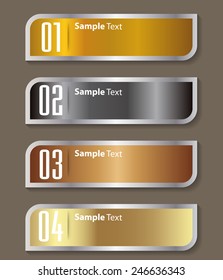 colorful modern text box template for website computer graphic and internet, numbers. 