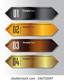 colorful modern text box template for website computer graphic technology and internet, numbers. 