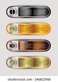 colorful modern text box template for website computer graphic technology and internet, numbers. 
