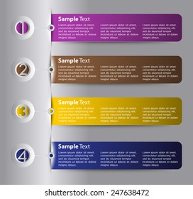 colorful modern text box template for website computer graphic and internet, numbers.
