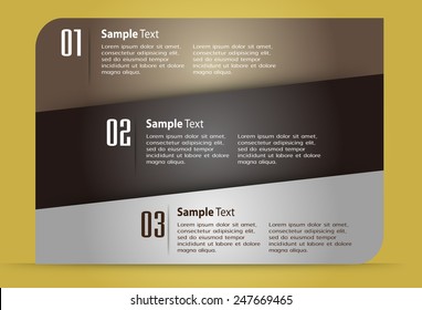 colorful modern text box template for website computer graphic and internet, numbers. 