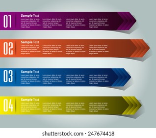 colorful modern text box template for website computer graphic and internet, numbers. 