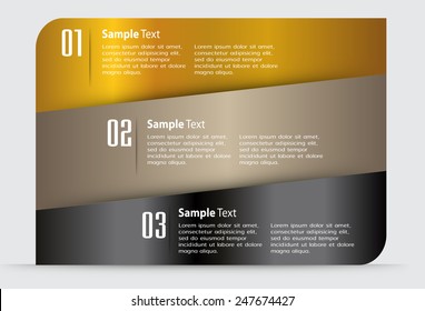 colorful modern text box template for website computer graphic and internet, numbers. 