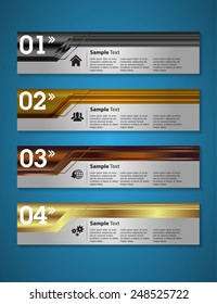 colorful modern text box template for website computer graphic and internet, numbers. silver