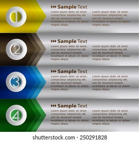 colorful modern text box template for website computer graphic and internet, numbers. silver