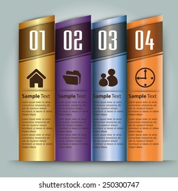 colorful modern text box template for website computer graphic and internet, numbers.