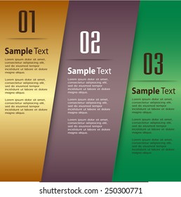 colorful modern text box template for website computer graphic and internet, numbers.