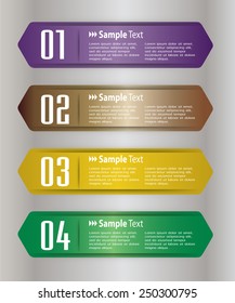 colorful modern text box template for website computer graphic and internet, numbers.