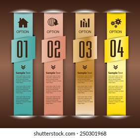 colorful modern text box template for website computer graphic and internet, numbers.