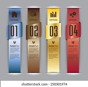 colorful modern text box template for website computer graphic and internet, numbers.