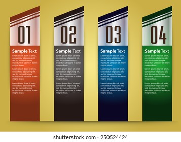 colorful modern text box template for website computer graphic and internet, numbers.