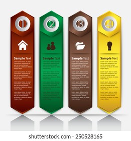 colorful modern text box template for website computer graphic and internet, numbers.
