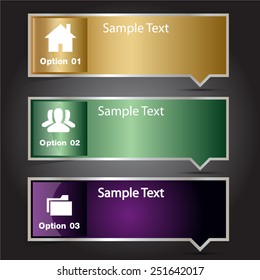 colorful modern text box template for website computer graphic and internet, numbers. label.