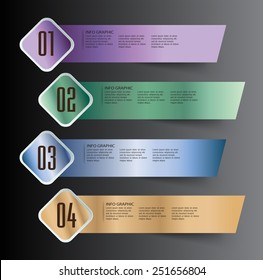 colorful modern text box template for website computer graphic and internet, numbers.