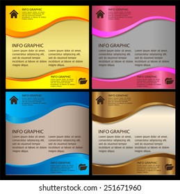 colorful modern text box template for website computer graphic and internet, numbers. label.