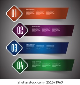 colorful modern text box template for website computer graphic and internet, numbers. label.