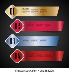 colorful modern text box template for website computer graphic and internet, numbers. label.