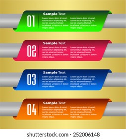 colorful modern text box template for website computer graphic and internet, numbers.
