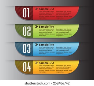 colorful modern text box template for website computer graphic and internet, numbers. label.