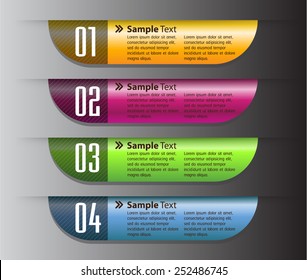 colorful modern text box template for website computer graphic and internet, numbers. label.