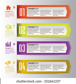colorful modern text box template for website computer graphic and internet, numbers. label.