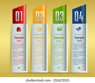 colorful modern text box template for website computer graphic and internet, numbers. label.