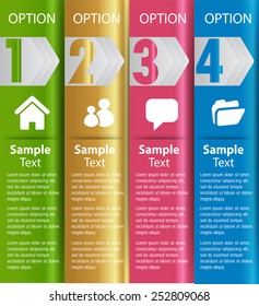 colorful modern text box template for website computer graphic and internet, numbers. label.