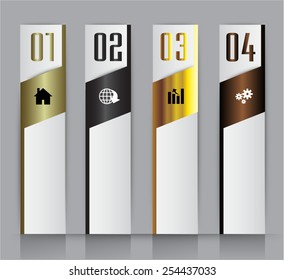 colorful modern text box template for website computer graphic and internet, numbers. label.
