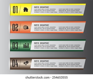 colorful modern text box template for website computer graphic and internet, numbers.