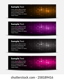 colorful modern text box template for website computer graphic internet and business, numbers. Tables, mosaic