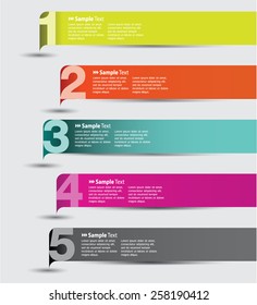 colorful modern text box template for website computer graphic internet and business, numbers. speech bubble